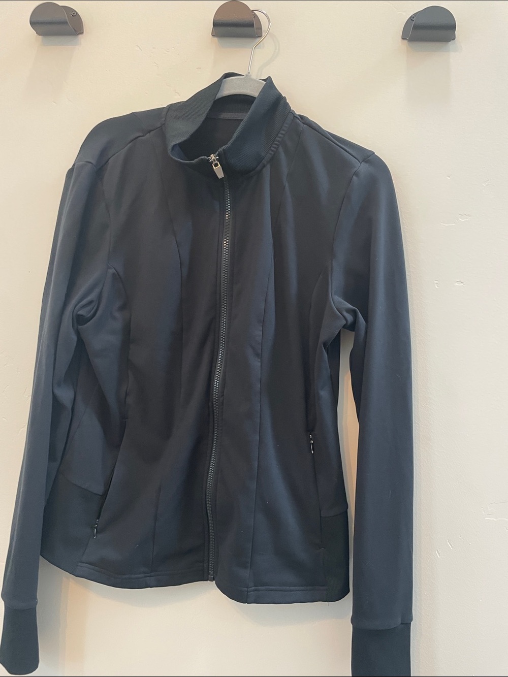 Women's Black Zip-Front Jacket